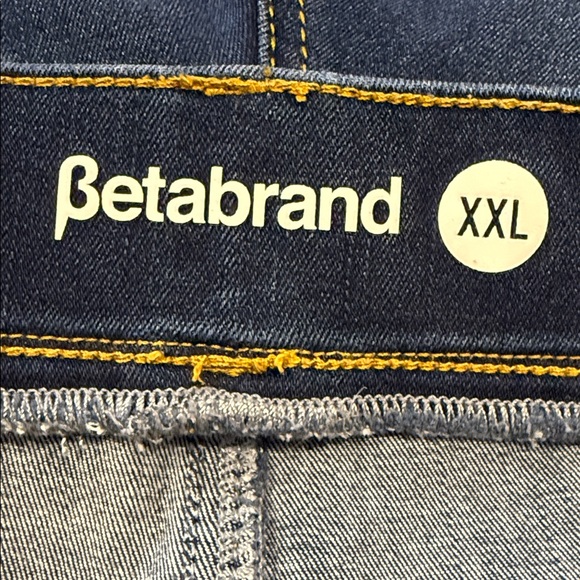 Betabrand Yoga Denim Classy Dark Blue Pull On Stretch Boot Cut Plus Size XXL - Picture 6 of 11